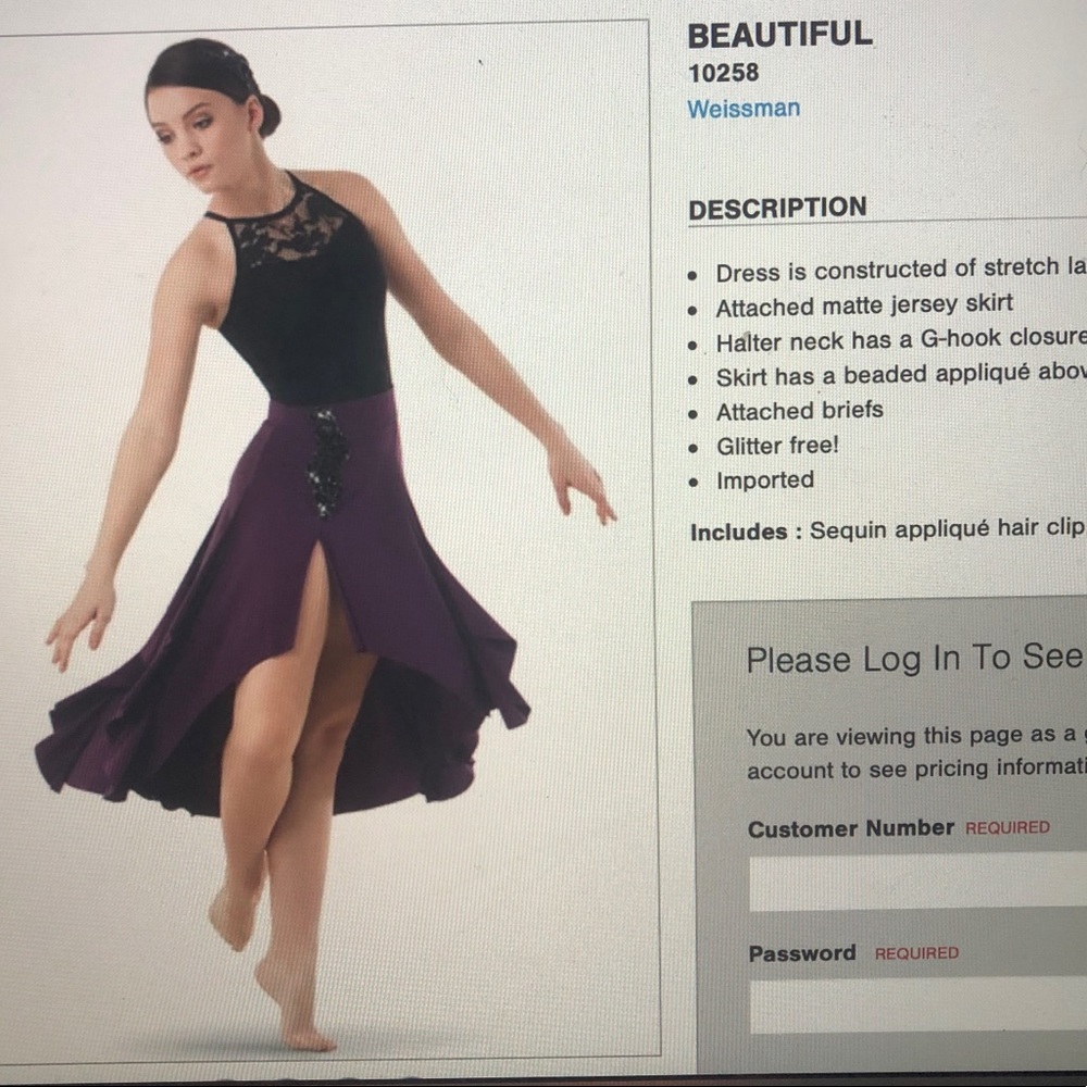 Lyrical or Contemporary Costume